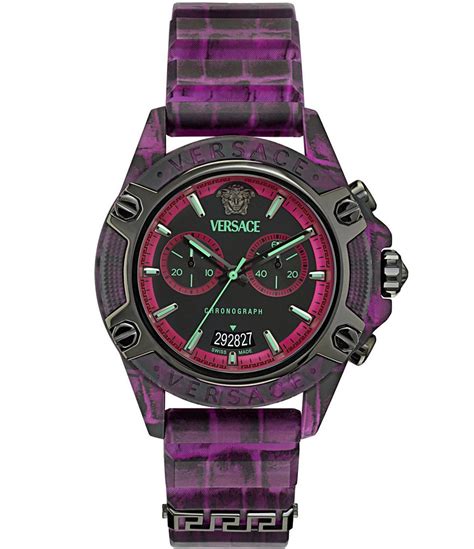 Versace Unisex Icon Active Chronograph Purple 